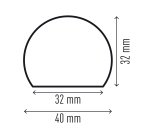 Profilo paracolpi S32R - per superfici - giallo/nero - Durable