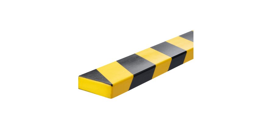 Profilo paracolpi S18 - per superfici - giallo/nero - Durable