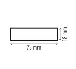 Profilo paracolpi S18 - per superfici - giallo/nero - Durable