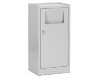 Armadietto portabiancheria - con sacco - 50 x 40 x 100 cm - grigio - Tecnotelai