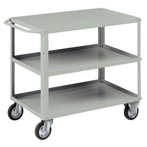 Carrello da lavoro - 3 vasche da 93 x 600 cm - 104 x 60 x 86,5 cm - grigio - Tecnotelai