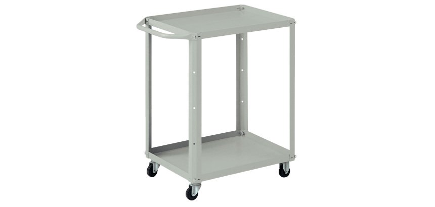 Carrello da lavoro - 2 vasche da 60 x 45 cm - 71 x 45 x 78 cm - grigio - Tecnotelai