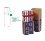 Rotolo carta regalo natale - 3 x 1 m - fantasia bambini - colori assortiti - Rex Sadoch