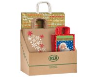 Shopper natale - fantasie assortite - Rex Sadoch - expo 100 pezzi