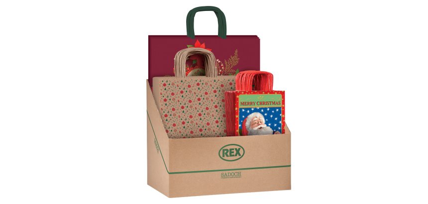 Shopper natale - fantasie assortite - Rex Sadoch - expo 100 pezzi