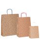 Shopper natale - 36 x 12 x 41 cm - carta kraft - fantasia stelline - colori assortiti - Rex Sadoch
