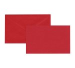 Biglietto natale neutro - con busta - 9 x 14 cm - rosso - Rex Sadoch