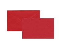 Biglietto natale neutro - con busta - 9 x 14 cm - rosso - Rex Sadoch