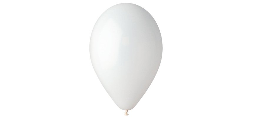 Palloncino - diametro 26 cm - lattice - bianco - Big Party - conf. 25 pezzi