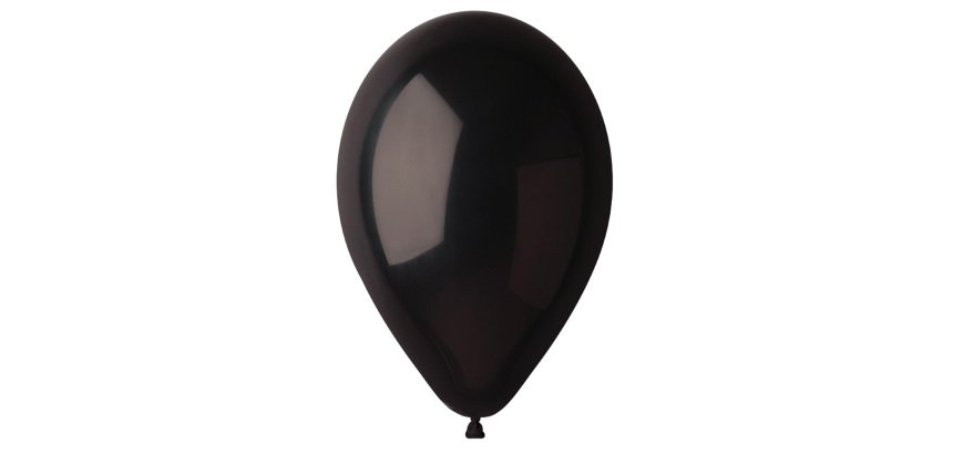 Palloncino - diametro 26 cm - lattice - nero - Big Party - conf. 25 pezzi