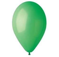 Palloncino - diametro 26 cm - lattice - verde - Big Party - conf. 25 pezzi