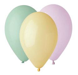 Palloncino Soft Rainbow - diametro 26 cm - lattice - colori assortiti - Big Party - conf. 25 pezzi