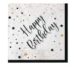 Tovagliolo Happy Birthday - 33 x 33 cm - carta - Big Party - conf. 20 pezzi