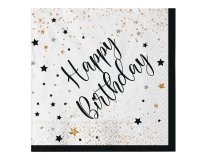 Tovagliolo Happy Birthday - 33 x 33 cm - carta - Big Party - conf. 20 pezzi