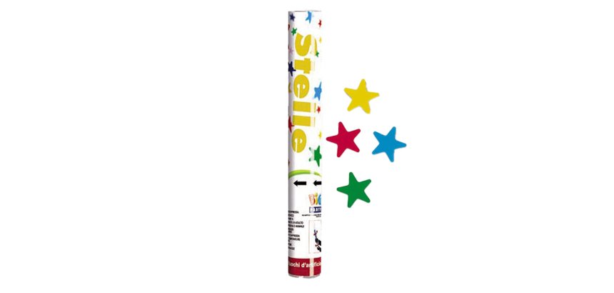 Sparacoriandoli Cannon - 8 m - stelle assortite - Big Party