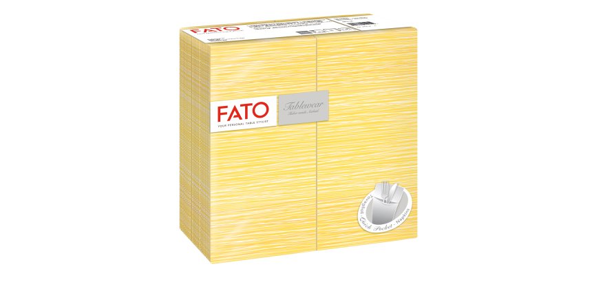 Quick pocket linea Millerighe - 40 x 40 cm - mimosa - Fato - conf. 40 pezzi