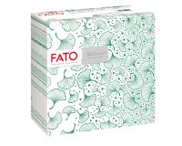 Tovagliolo linea AirLaid - carta - 40 x 40 cm - biloba/verde foresta - Fato - conf. 50 pezzi