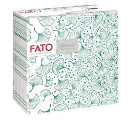 Tovagliolo linea AirLaid - carta - 40 x 40 cm - biloba/verde foresta - Fato - conf. 50 pezzi