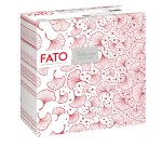 Tovagliolo linea AirLaid - carta - 40 x 40 cm - biloba/bordeaux - Fato - conf. 50 pezzi