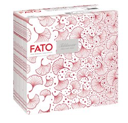 Tovagliolo linea AirLaid - carta - 40 x 40 cm - biloba/bordeaux - Fato - conf. 50 pezzi