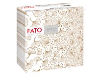 Tovagliolo linea AirLaid - carta - 40 x 40 cm - biloba/nocciola - Fato - conf. 50 pezzi