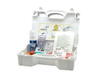 Valigetta per assorbimento liquidi biologici - con polvere addensante - 28,5 x 21 x 8,7 cm- bianco - PVS