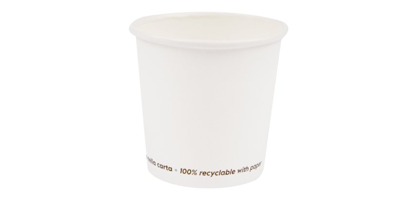 Bicchiere in carta - 200 ml - bianco - Signor Bio - conf. 50 pezzi