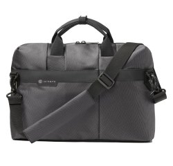 Borsa Office Bag Job slim - 43 x 33 x 10 cm - tessuto tecnico - antracite - In Tempo