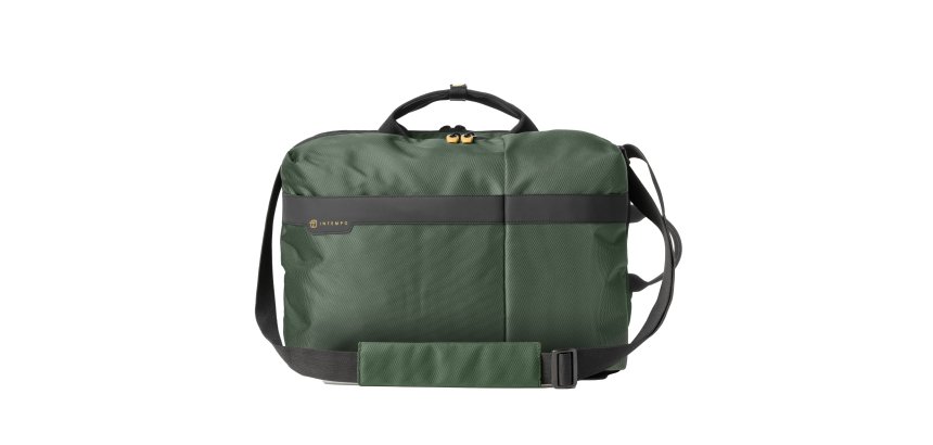Borsa Big-Bag Job - 43 x 33 x 16 cm - tessuto tecnico - verde - In Tempo