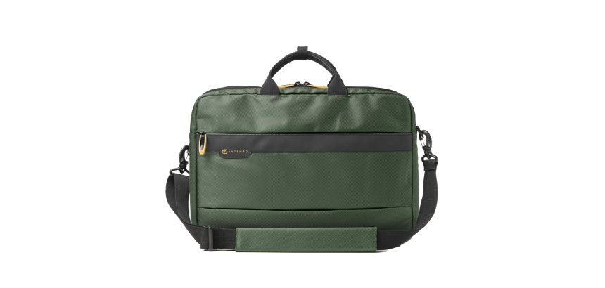 Borsa Office Bag Job - 44 x 34 x 12 cm - tessuto tecnico - verde - In Tempo