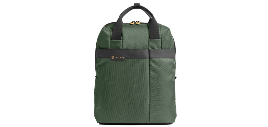 Zaino Job - 31 x 45 x 15 cm - tessuto tecnico - verde - In Tempo