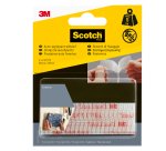 Sistema di fissaggio Dual Lock - 2,5 x 7,6 cm - trasparente - 3M - blister 2 coppie