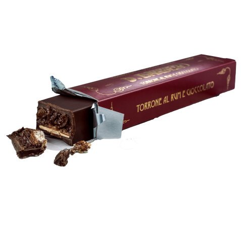 Torrone rum e cioccolato - in astuccio - 270 gr - Barbero