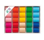 Rocche di nastro similpaper -10 mm x 10 mt - colori assortiti primaverai - Brizzolari - conf. 25 pezzi