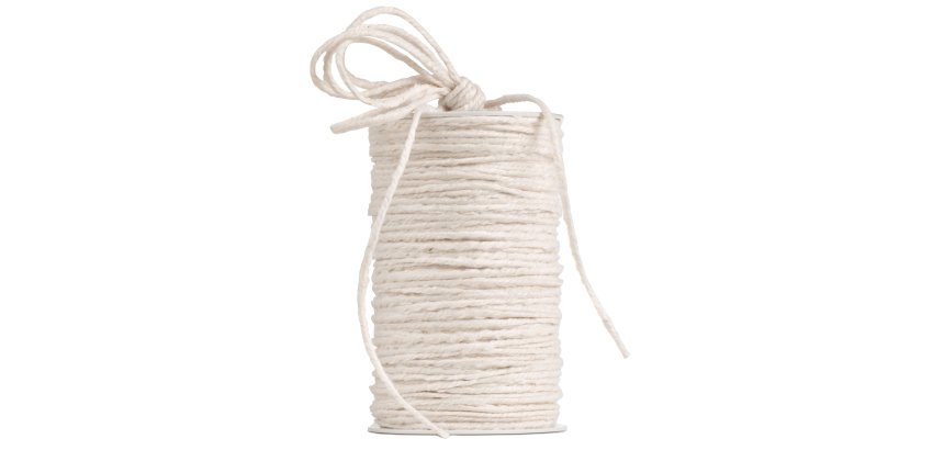 Cordone di canapa - 3 mm x 50 m - bianco 01 - Brizzolari