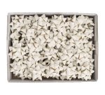 Stelle di nastro carta erba - 15 mm x diam. 6,5 cm - avorio - Brizzolari - conf. 50 pezzi