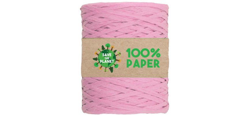 Nastro Rafia - 100 m - carta - rosa 05 - Brizzolari