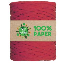 Nastro Rafia - 100 m - carta - rosso 07 - Brizzolari