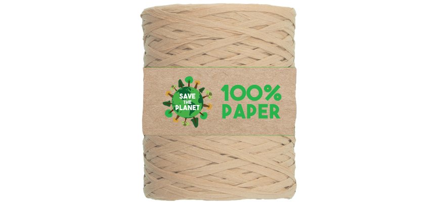 Nastro Rafia - 100 m - carta - beige 32 - Brizzolari