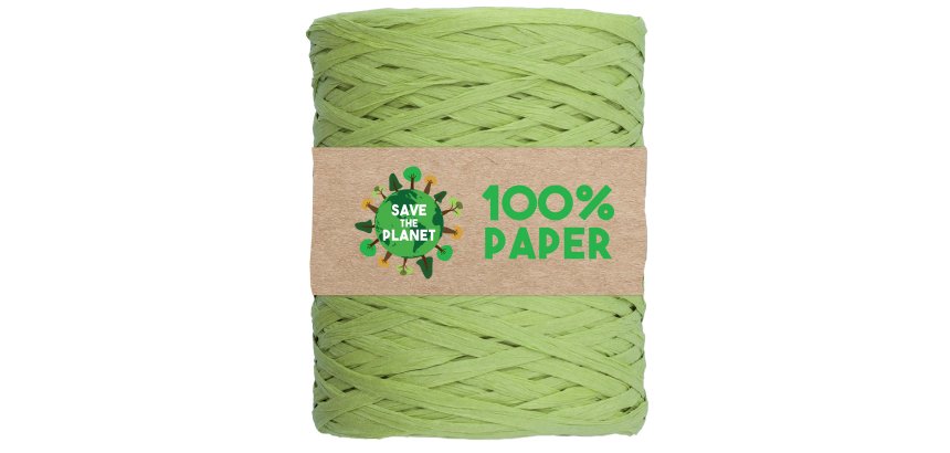 Nastro Rafia - 100 m - carta - verde 10 - Brizzolari