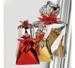 Busta regalo - senza patella adesiva - 50 x 75 cm - 30 micron - PPL - metal lucido - argento - PNP - conf. 25 pezzi