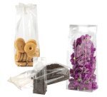 Buste Crystal - con fondo quadro - 11 x 34 + 6 cm - 40 micron - trasparenti - PNP - conf. 100 pezzi