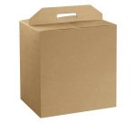 Scatola panettone + bottiglia - 28 x 20 x 35 cm - cartone liscio - avana - Scotton