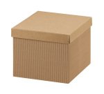 Scatola - con coperchio - 40 x 28,5 x 24 cm - cartone onda - avana - Scotton