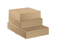 Scatola cantinetta - 2 bottiglie - 34 x 18,5 x 9 cm - cartone onda - avana - Scotton