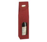 Scatola - 1 bottiglia - 9 x 9 x 38,5 cm - cartone seta - bordeaux - Scotton
