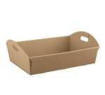 Cesto - 43 x 30 x 11 cm - cartone onda - avana - Scotton