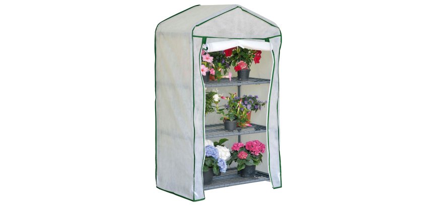 Telo ricambio - per serra Azalea a 3 ripiani - TNT - bianco - Verdemax