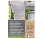 Telo occhiellato - per coperture - 2 x 3 m - PE/rafia - bianco - Verdemax