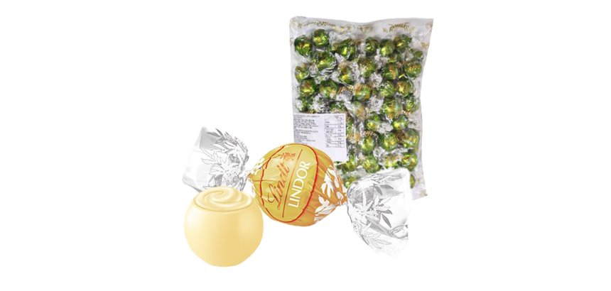 Busta Lindor - cioccolato bianco - 1 kg - Lindt